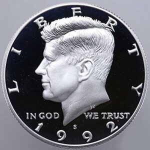1992 s gem proof kennedy half dollar us coin 1/2 us mint gem silver proof