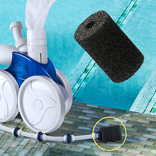 muscccm for Polaris Pool Cleaner Parts, 12 Pack Sweep Hose Tail Scrubbers Replacement for Sweep Pool Cleaner Fits Polaris 180 280 360 380 480 3900, Polaris Pool Cleaner Backup Filter Parts