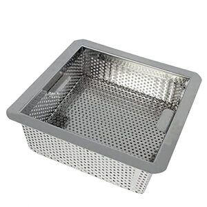 amgood commercial floor drain strainer - 304 stainless steel 8.5" x 8.5" x 3"