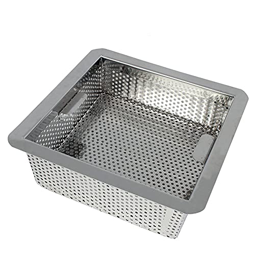 AmGood Commercial Floor Drain Strainer - 304 Stainless Steel 8.5" x 8.5" x 3"
