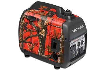 amr racing decals compatible with honda eu2000i skin camping portable generator - fire camo