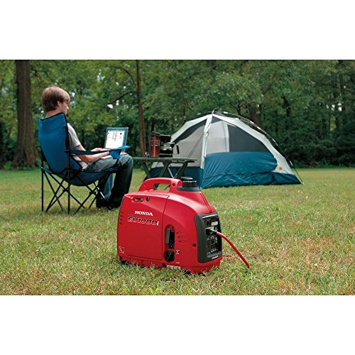 Honda Super Quiet Gasoline Portable Generator with Inverter (EU1000T1A 1000Watt with Eco-Throttle and Oil Alert)