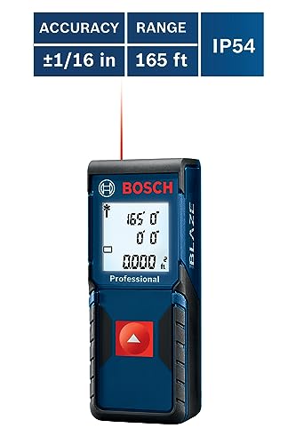 Bosch GLM165-10 Blaze One Laser Distance Measure, 165 ft. Range