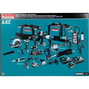 Makita XT1501 18V LXT® Lithium-Ion Cordless 15-Pc. Combo Kit (3.0Ah)