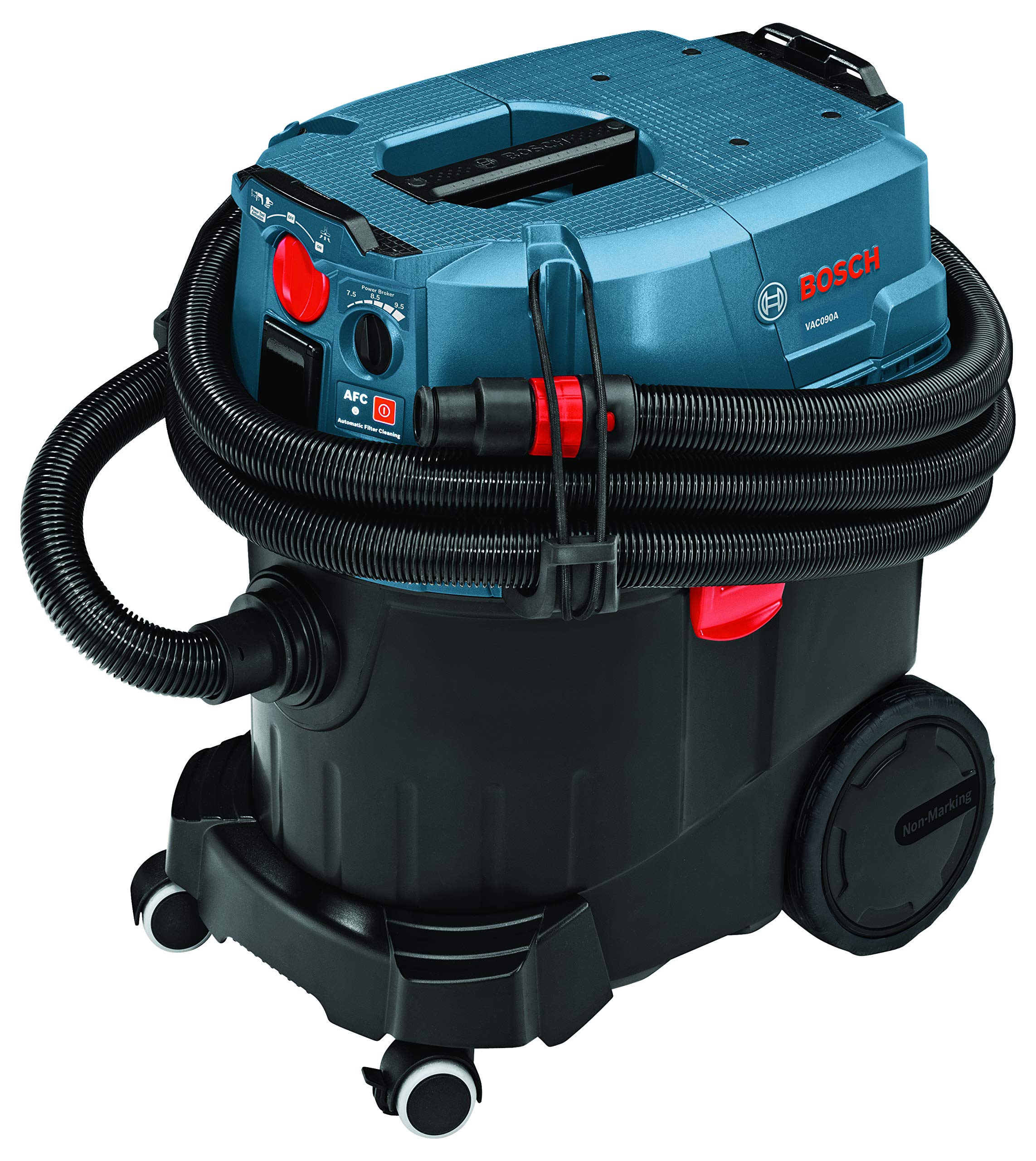 BOSCH 9 Gallon Dust Extractor with Auto Filter Clean and HEPA Filter VAC090AH, Portable