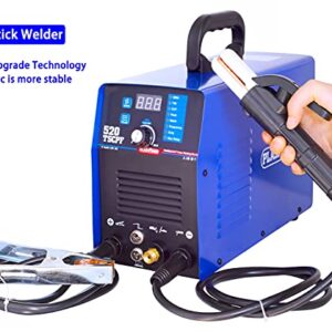 Plasma Cutter Welder Combo Pulse TIG Welder Stick Welder 3 in 1 Welding Machine, 50A Plasma Cutting, 200A TIG Welding (Pulse), Arc/MMA Welder More Stable Arc Dual Voltage 110V/220V 520TSCPF