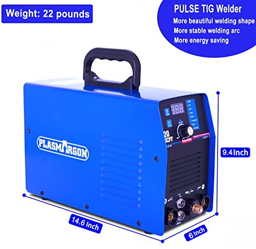 Plasma Cutter Welder Combo Pulse TIG Welder Stick Welder 3 in 1 Welding Machine, 50A Plasma Cutting, 200A TIG Welding (Pulse), Arc/MMA Welder More Stable Arc Dual Voltage 110V/220V 520TSCPF