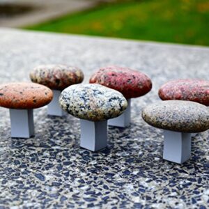 10 Pcs Kitchen Cabinet pull handles. Stone furniture. Sea Stone knobs and pulls.