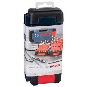 Bosch Professional Professional 2608577350 Metal Twist Drill HSS-Set 18-Piece PointTeQ in Box, 1-10 mm