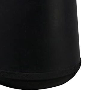Shepherd Hardware 8746E Leg Tips 1-1/4-Inch Inside Diameter Rubber Chair Leg Caps, 24 Pack, Black