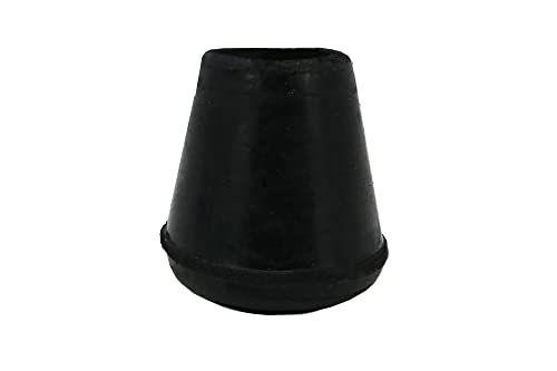 Shepherd Hardware 8758E Leg Tips 1/2-Inch Inside Diameter Rubber Chair Leg Caps, Black, 24 Count (Pack of 1)