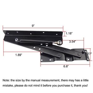 Sauton 1pair Folding Lift up Top Table Mechanism Hardware Fitting Hinge, Gas Hydraulic