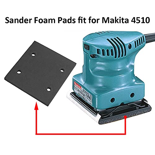 Adiyer 6-Pack Replacement Self Adhesive Foam Sander Pad Back Mat for Makita 4510