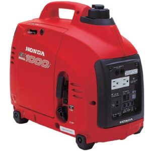honda eu1000i inverter generator, super quiet, eco-throttle, 1000 watts/8.3 amps @ 120v (red)