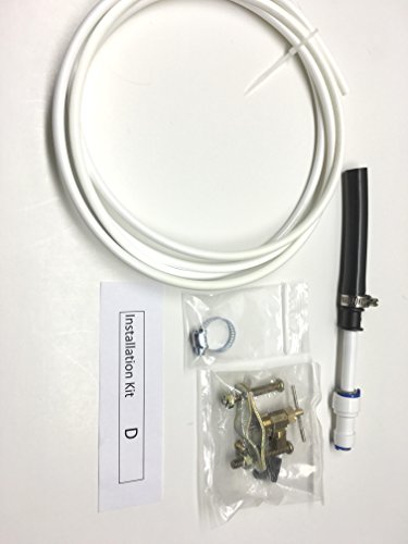 Universal Ionizer Faucet for Under Sink Installation - Brushed Nickel Finish with Installation Kit (Kit B - 3/8" Line Size, 1/4" Ionizer Fitting Size)