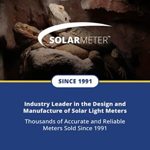 Solarmeter Model 6.5R Reptile UV Index Meter, Handheld Digital Radiometer for Measuring Ultraviolet Light, Measures 280-400 nm with Range from 0-199.9 UV Index, Made in USA, ABS Polymer, Black