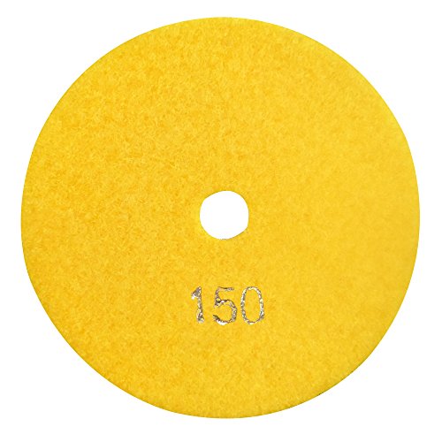 Konfor Professional Grade Diamond Polishing Pads 5 inch Wet 7 Piece Set Granite Stone Concrete Marble