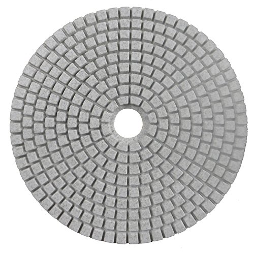 Konfor Professional Grade Diamond Polishing Pads 5 inch Wet 7 Piece Set Granite Stone Concrete Marble