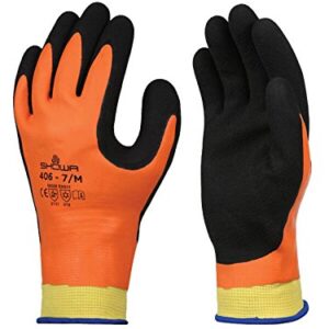 SHOWA 406 Latex Rubber Insulated Winter Work Glove with Acrylic/Nylon Liner, X-Large (Pack of 12 Pair)
