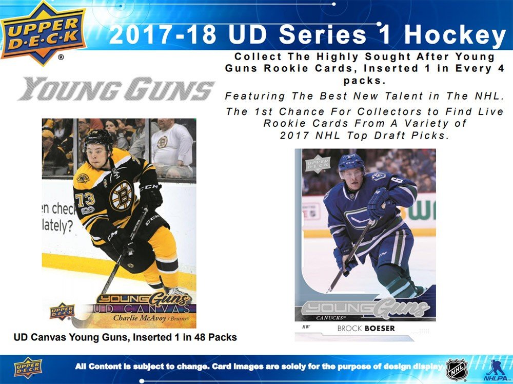 2017-18 Upper Deck Series 1 Hockey 24ct Retail Box