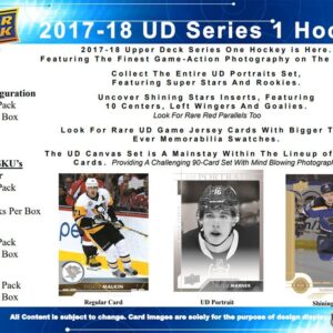 2017-18 Upper Deck Series 1 Hockey 24ct Retail Box