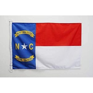 az flag north carolina nautical flag 18'' x 12'' - us state of caroline du nord flags 30 x 45 cm - banner 12x18 in for boat