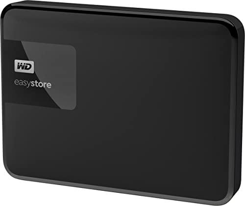 Western Digital WD WDBKUZ0020BBK-WESN Easystore 2TB External USB 3.0 Portable Hard Drive - Black