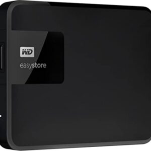 Western Digital WD WDBKUZ0020BBK-WESN Easystore 2TB External USB 3.0 Portable Hard Drive - Black