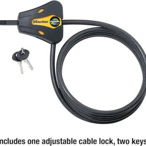 Master Lock - Keyed Alike Trail Camera Python Adjustable Cable Locks 8419KA-4