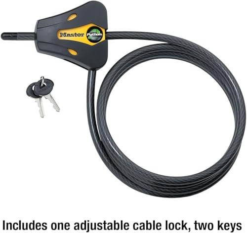 Master Lock - Keyed Alike Trail Camera Python Adjustable Cable Locks 8419KA-4