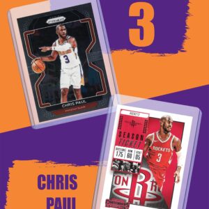 Chris Paul Basketball Cards Assorted (5) Bundle - Oklahoma City Thunder Trading Cards