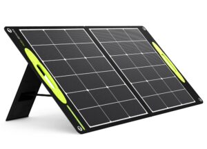 twelseavan portable solar panel for power station, 100w foldable solar charger with qc3.0/pd60w/dc 4 outputs for phone tablet camping outdoors rv