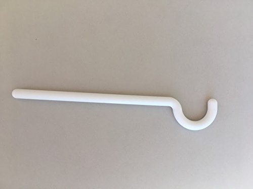 Alumahangers® 1/4" Round 4" Long Durable Plastic Alumahooks (24pk) for Outdoor Rope Lighting. Made in USA. Solid Alumawood Non Insulated Ideal for String Light Decorating, Cool Water misting Hooks.