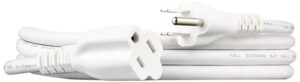 amazon basics extension cord, 13 amps, 125v, 6 foot, white