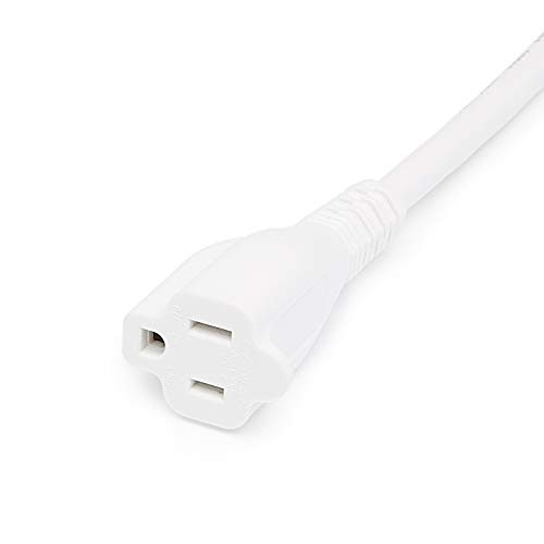 Amazon Basics Extension Cord, 13 Amps, 125V, 6 Foot, White