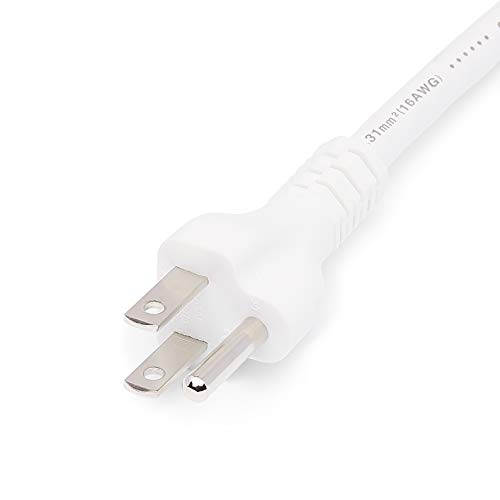 Amazon Basics Extension Cord, 13 Amps, 125V, 6 Foot, White