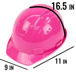 RK-HP14-HP, Hard Hat Cap Style with 4 Point Ratchet Suspension, 1EA (Hi vis pink)