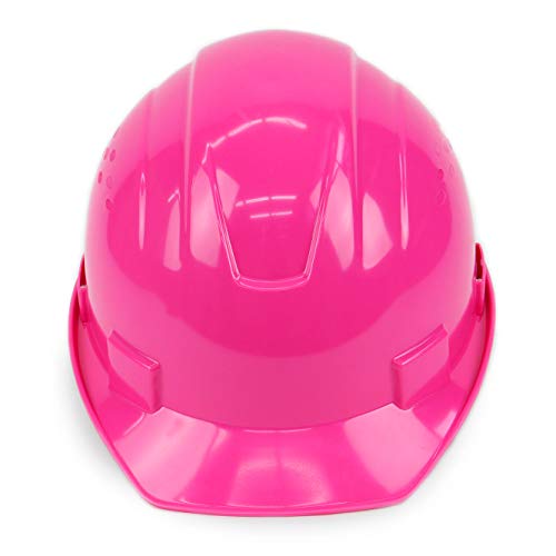 RK-HP14-HP, Hard Hat Cap Style with 4 Point Ratchet Suspension, 1EA (Hi vis pink)