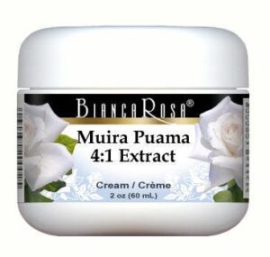 bianca rosa extra strength muira puama (potency wood) 4:1 extract cream (2 oz, zin: 514232) - 2 pack