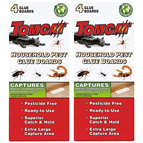 Tomcat Household Pest Glue Boards (Roaches, Insects, Scorpions Spiders) (8 Boards)