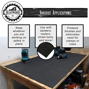 DCT Heavy-Duty Safety Pad Mat, 24in x 48in – Large Non-Slip Liner for Router, Sander, Bathroom Cabinet, Desk Drawer