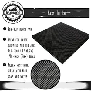 DCT Heavy-Duty Safety Pad Mat, 24in x 48in – Large Non-Slip Liner for Router, Sander, Bathroom Cabinet, Desk Drawer