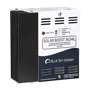 blue sky energy solar boost sb3024il mppt charge controller 40a/30a, 12v/24v battery. auxiliary output for dual battery charge or 20a lvd load output
