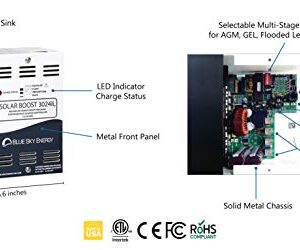 Blue Sky Energy Solar Boost SB3024iL MPPT Charge Controller 40A/30A, 12V/24V Battery. Auxiliary Output for Dual Battery Charge or 20A LVD Load Output