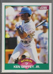 ken griffey jr. (baseball card) 1989 score rookie & traded - box set [base] #100t
