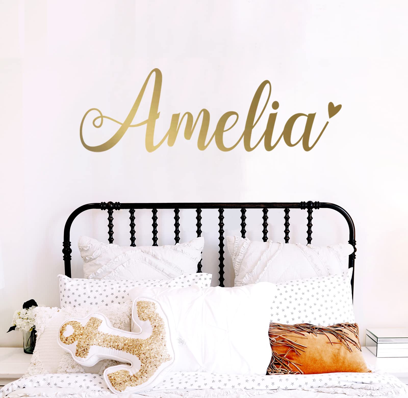 Girls Name wall Decal/Custom name sticker/Personalized Wall Decal/Nursery Baby Name Decal/kids name sticker