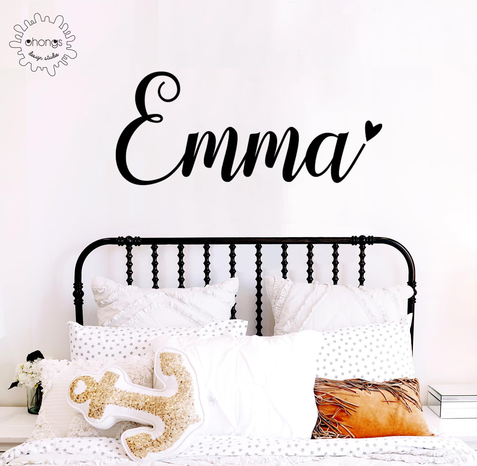 Girls Name wall Decal/Custom name sticker/Personalized Wall Decal/Nursery Baby Name Decal/kids name sticker