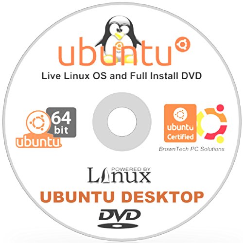 Ubuntu 16.04 Linux Desktop - 32-Bit 64-Bit Support - 2 Disc DVD Set - New Release