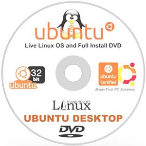 Ubuntu 16.04 Linux Desktop - 32-Bit 64-Bit Support - 2 Disc DVD Set - New Release