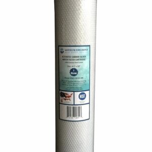 WFD, WF-CB205-BB 4.5-inch x 20-inch Activated Carbon Block Water Filter Cartridge, fits in 20-inch Big Blue (BB) filter housings (1 Pack, 5 Micron)